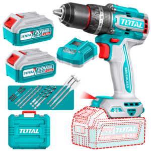 TALADRO PERCUTOR 20V BL 86NM 13MM 22+1+1 B:2X4.0AH +ACC MALETIN INDU - TIDLI208682