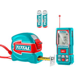 COMBO 2 EN 1. CINTA 5MX32MM + MEDIDOR LASER 100M + ACC INDUSTRIAL - TOS250902