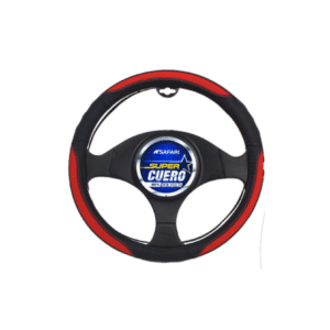 CUBRE VOLANTE CUERO GEN NEGRO 3P DARK RED - SFW-N1746RD