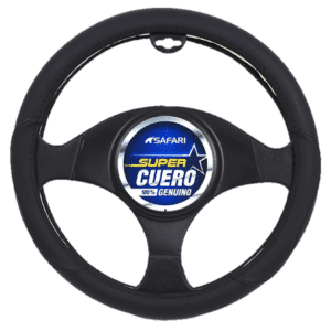 CUBRE VOLANTE CUERO GEN BK/DETALLES BK - SFW-18020BK