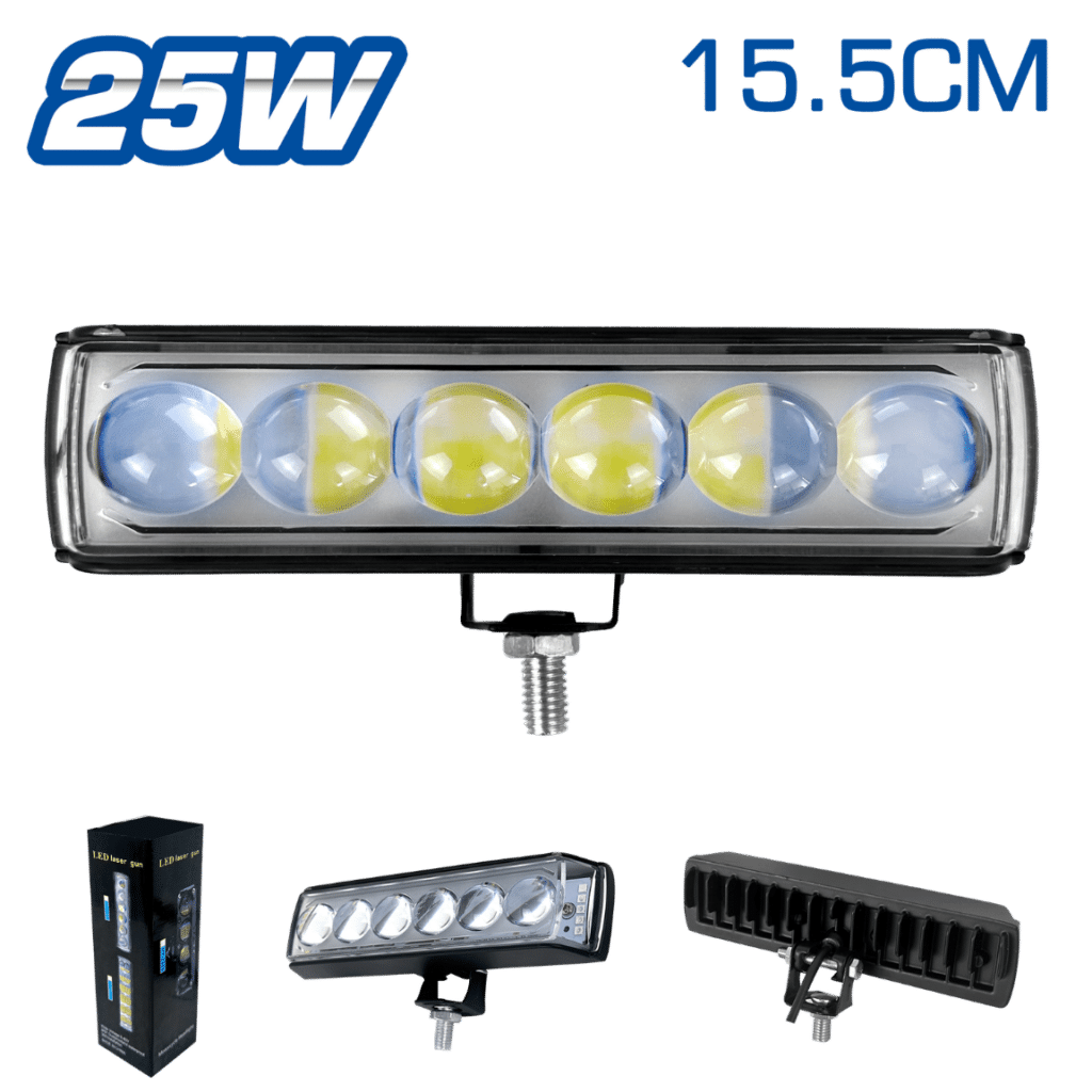 LUZ LEDX6 25W 12-36V 15.5CM SUPER BRILLANTE – MOTO – SF-25086