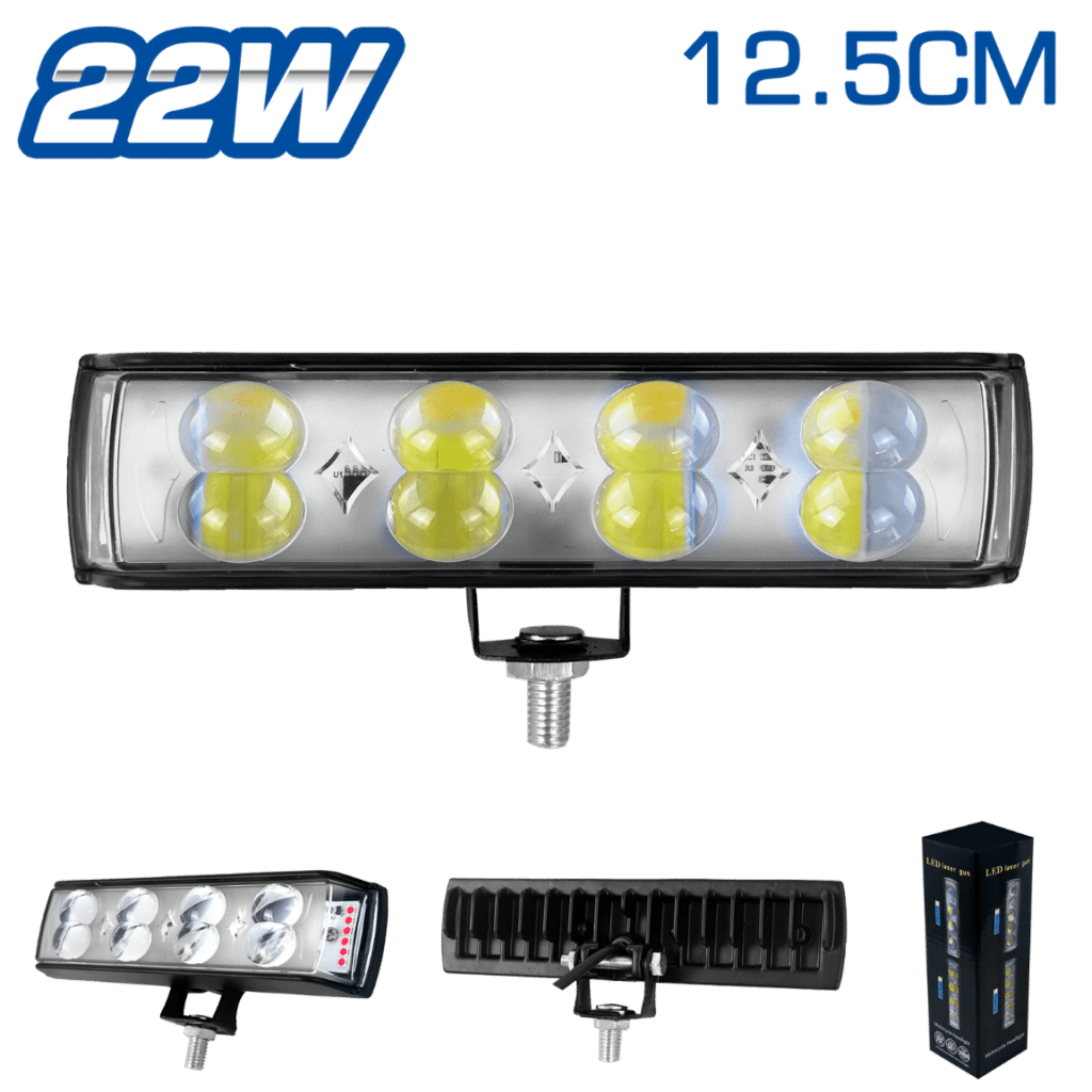 LUZ LEDX8 FOCALIZADO 22W 12-36V 12.5CM – MOTO – SF-25090