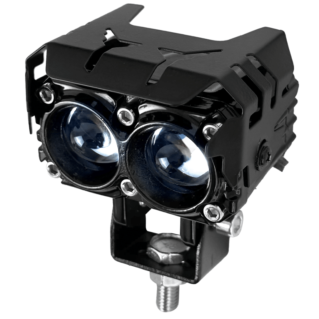 LUZ LEDX2 DEPORTIVA 14-16W 7X4.5CM BLANCO-AMARILLO + STROBO – SF-25093