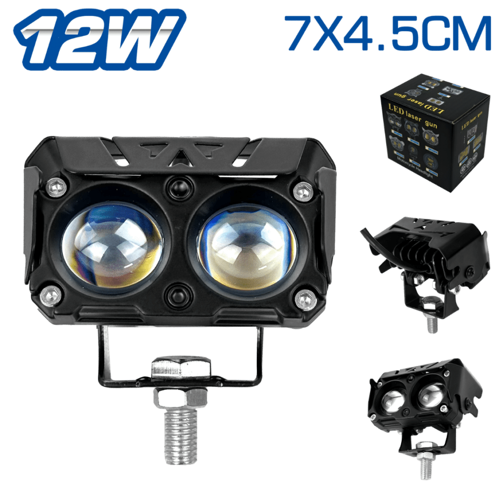 LUZ LEDX2 DEPORTIVA 10-12W 7X4.5CM BLANCO-AMARILLO – SF-25094