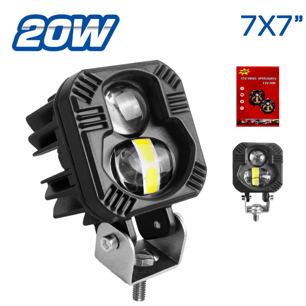 LUZ DE TRABAJO LED 20W RECTANGULAR PLANO 7X7CM – SF-25101