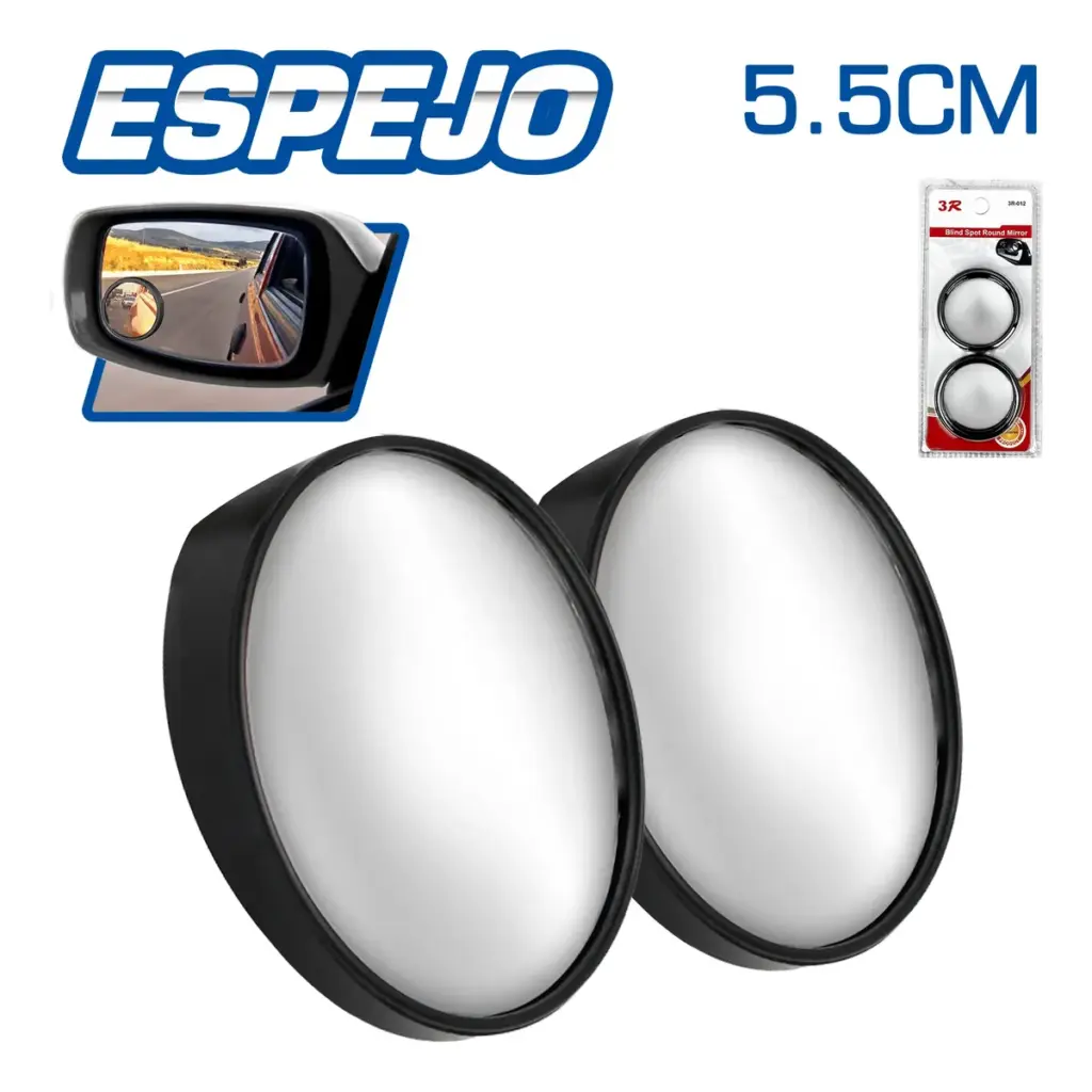 ESPEJO PUNTO CIEGO 5.5CM CIRCULAR MARCO NEGRO – SF-25117