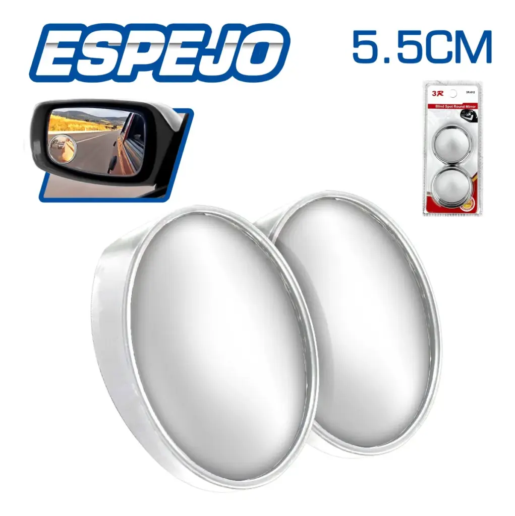 ESPEJO PUNTO CIEGO 5.5CM CIRCULAR MARCO CROMADO – SF-25118