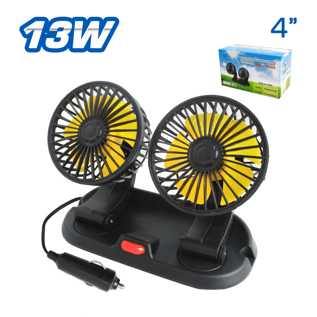 VENTILADOR DOBLE 13W 4»X2 TYPE- USBE CON BASE – SF-25126