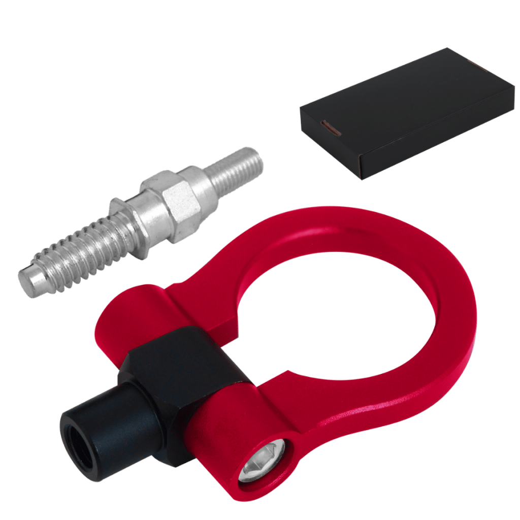 GANCHO REMOLQUE DEPORTIVO ANILLO 18.5CM 281G ROJO – SF-25132 RD