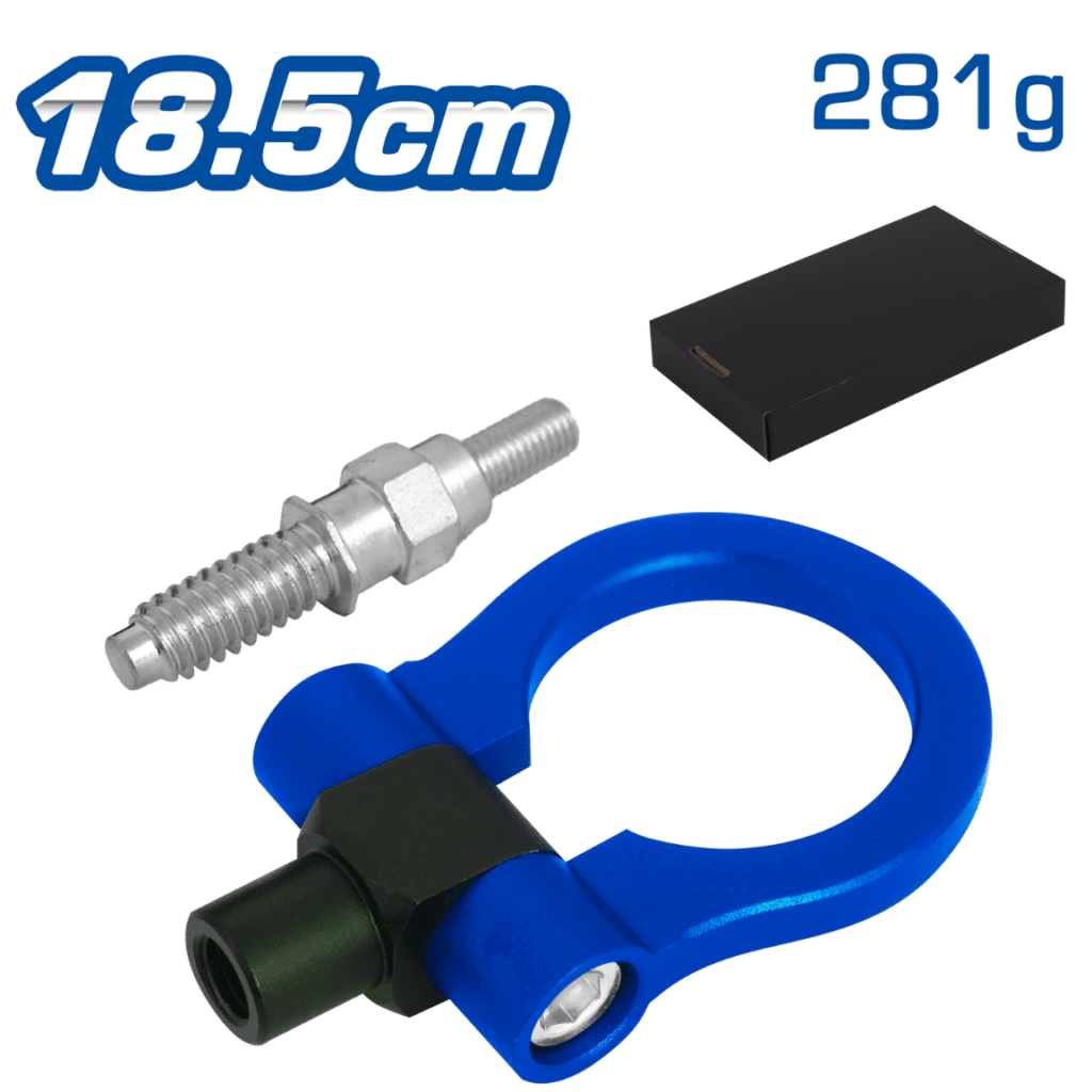 GANCHO REMOLQUE DEPORTIVO ANILLO 18.5CM 281G AZUL – SF-25132 BL