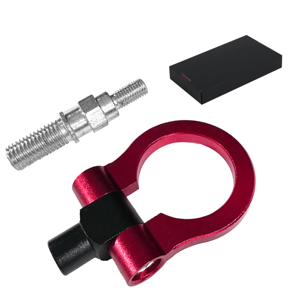 GANCHO REMOLQUE DEPORTIVO ANILLO 19.5CM 318G ROJO – SF-25133 RD