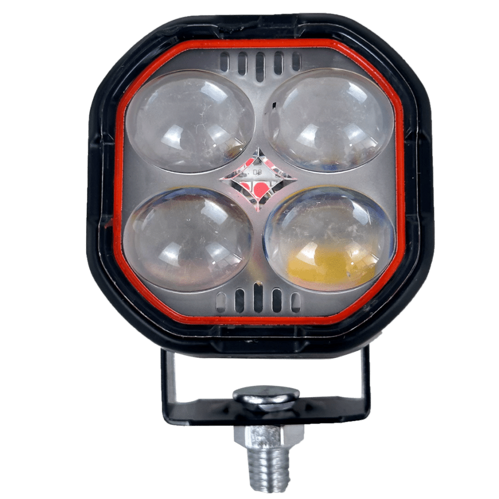 LUZ LED LENTE FOCAL ALTA/BAJA MX4 MOTO TREVOL DUO COLOR – SF-25183