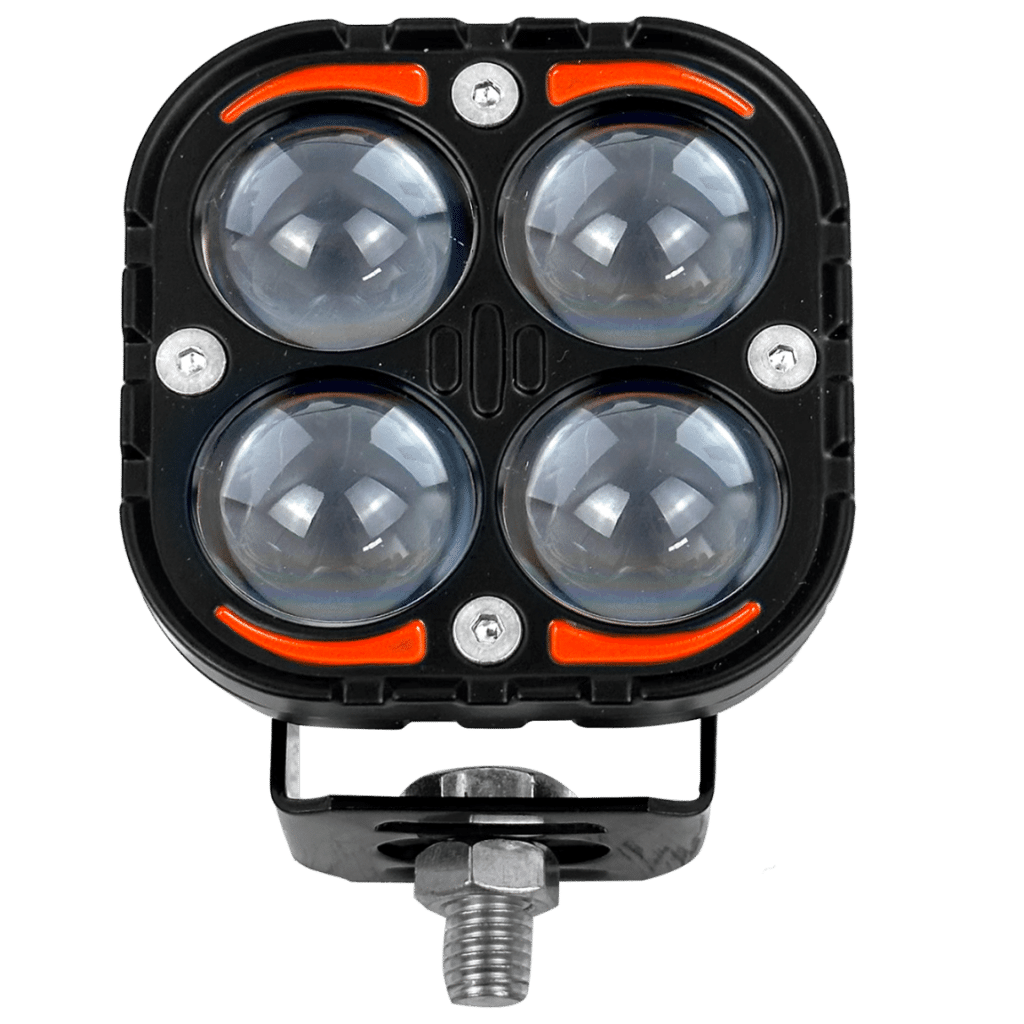 LUZ LED LENTE FOCAL ALTA/BAJA MX4 MOTO TREVOL DUO COLOR PRO – SF-25184