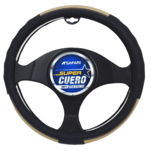 CUBRE VOLANTE CUERO GEN BK/BG VENTILADO - SFW-18021BG