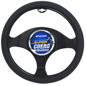 CUBRE VOLANTE CUERO GEN BK/BK 1D VENTILADO - SFW-18004BK