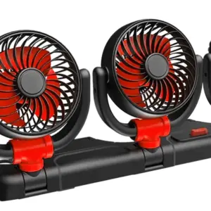 VENTILADOR 24V 16W 4" TRIPLE ALTA VELOCIDAD ROJO - SF-25202-24RD