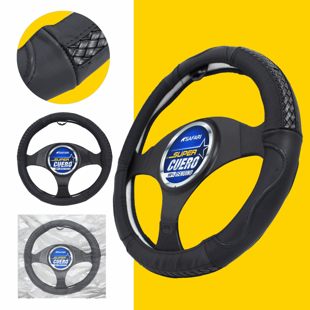 CUBRE VOLANTE CUERO GEN NEGRO – SFW2208BK