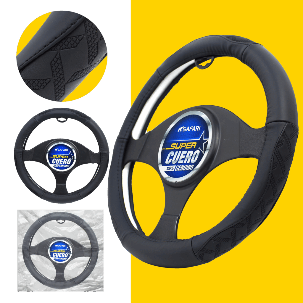 CUBRE VOLANTE CUERO GEN NEGRO – SFW2302BK