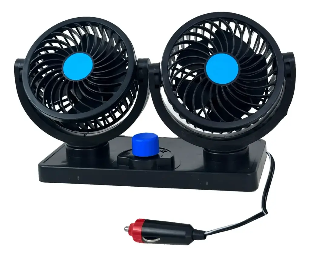 VENTILADOR DUAL 12V CONEX. CIGARRERA – SF-25203