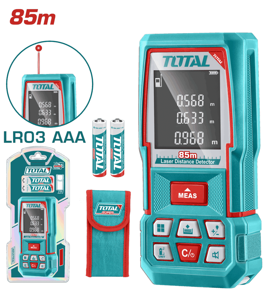 MEDIDOR LASER 85M AC:2MM LASER 635NM CLASE 2. BAT:2X1.5AAA INDUSTRIAL – TMT570268