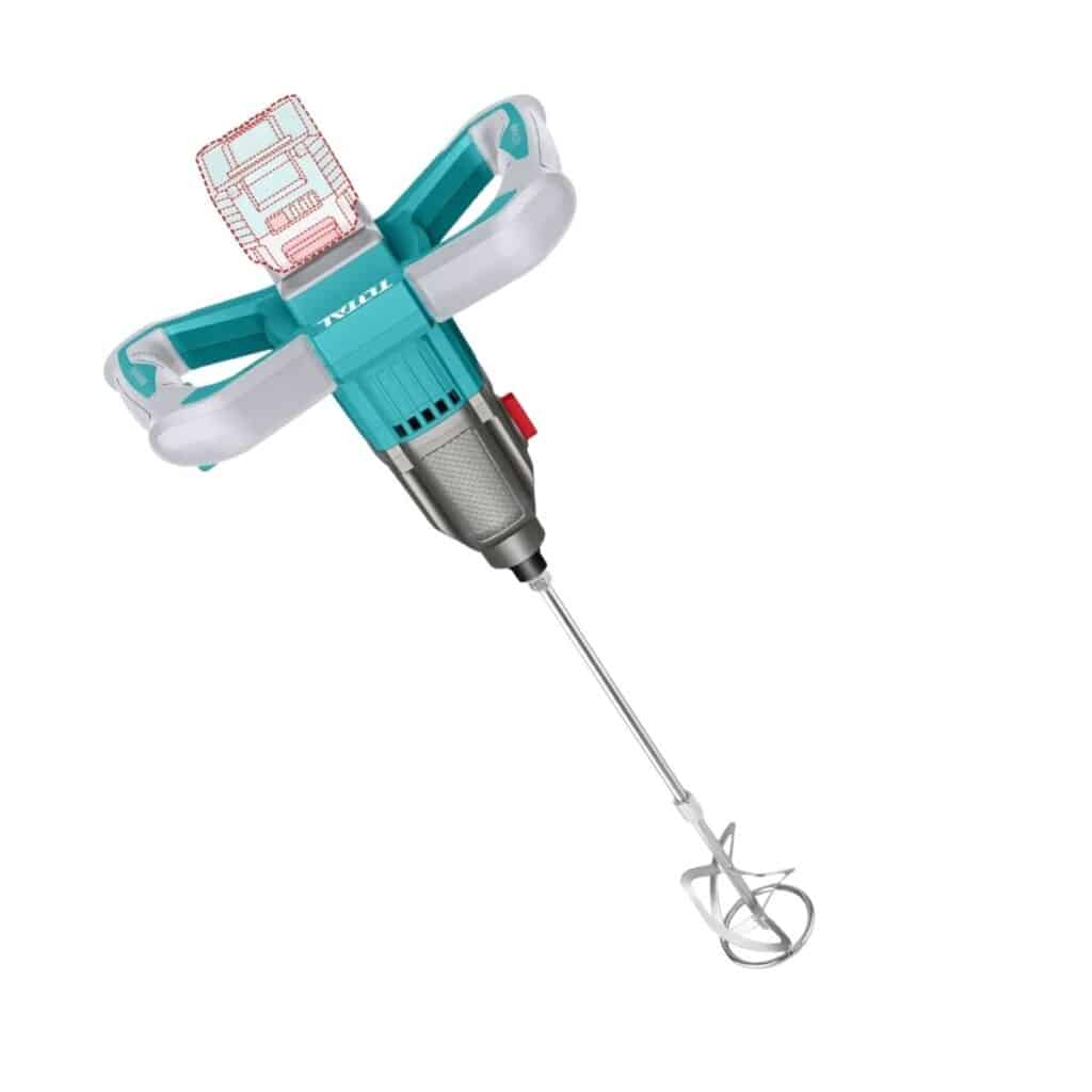 MEZCLADORA DE CEMENTO Y PINTURA  BL MOTOR 20V 0-800RPM M14 2X4.0AH  INDUSTRIAL TOTAL – TMXLI20162