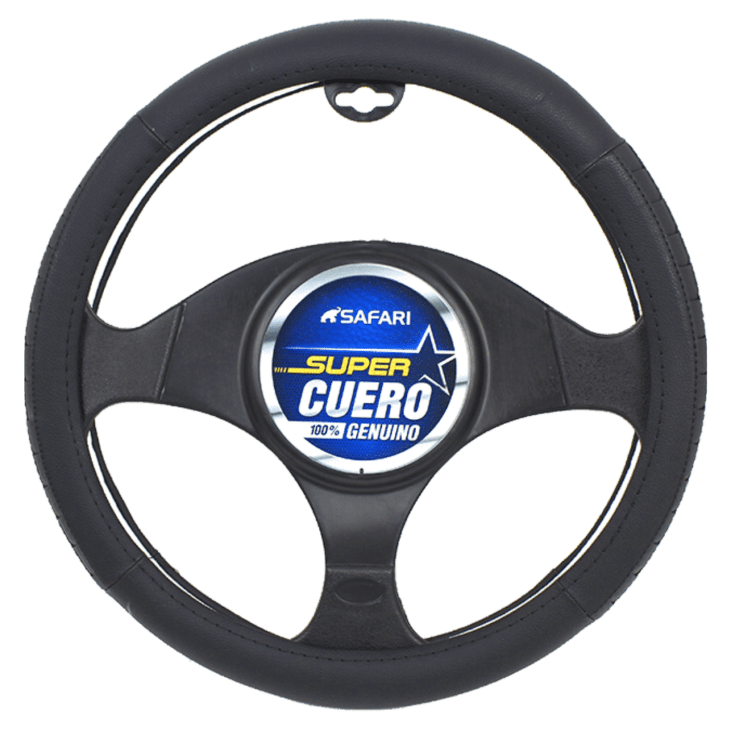 CUBRE VOLANTE CUERO GEN BK CON TEXTURA NEGRA 2D – SFW-18014BK