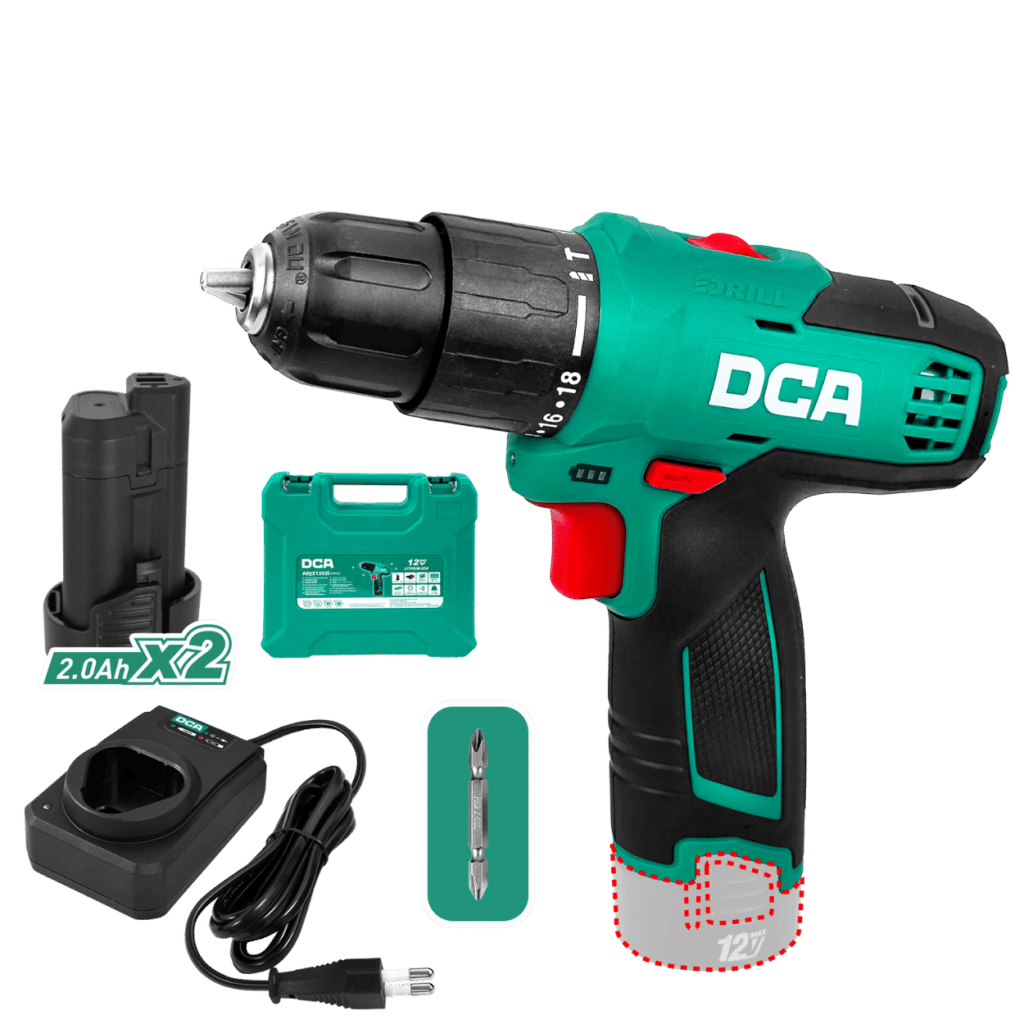 TALADRO 12V 2X2.0AH 150W 10MM 35N.M 18+2 – ADJZ1202IE