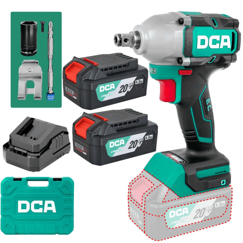 LLAVE DE IMPACTO 20V BRUSHLESS 1/2″ 290NM 2X4.0AH MALETIN – ADPB318EM