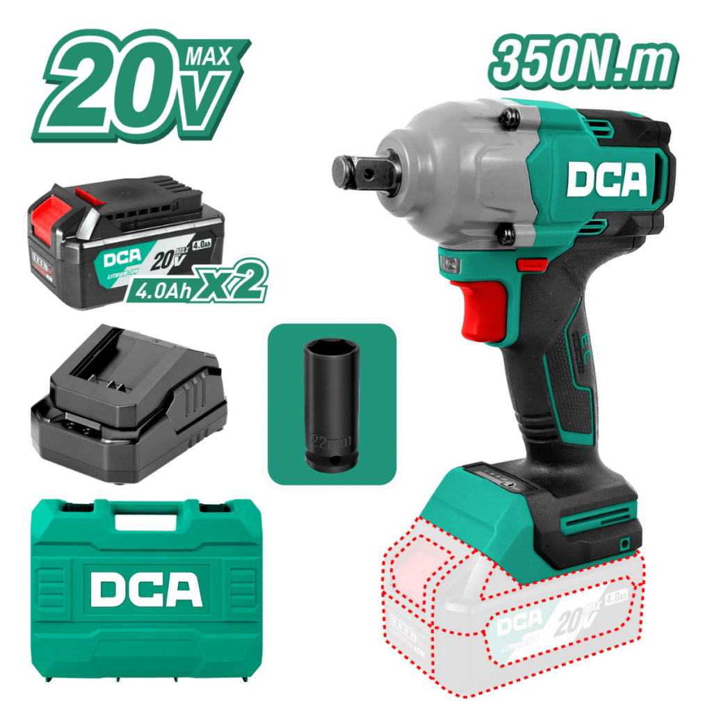 LLAVE DE IMPACTO 20V BRUSHLESS 1/2″ 350NM 2X4.0AH MALETIN – ADPB520EM