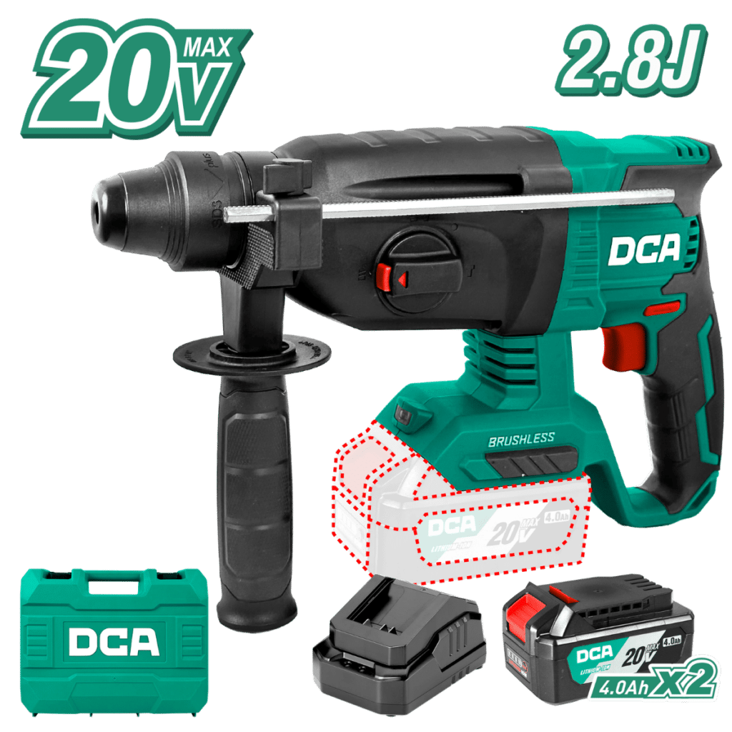 ROTOMARTILLO 20V 500W 24MM 2.8J 2X4.0AH – ADZC04-24EM