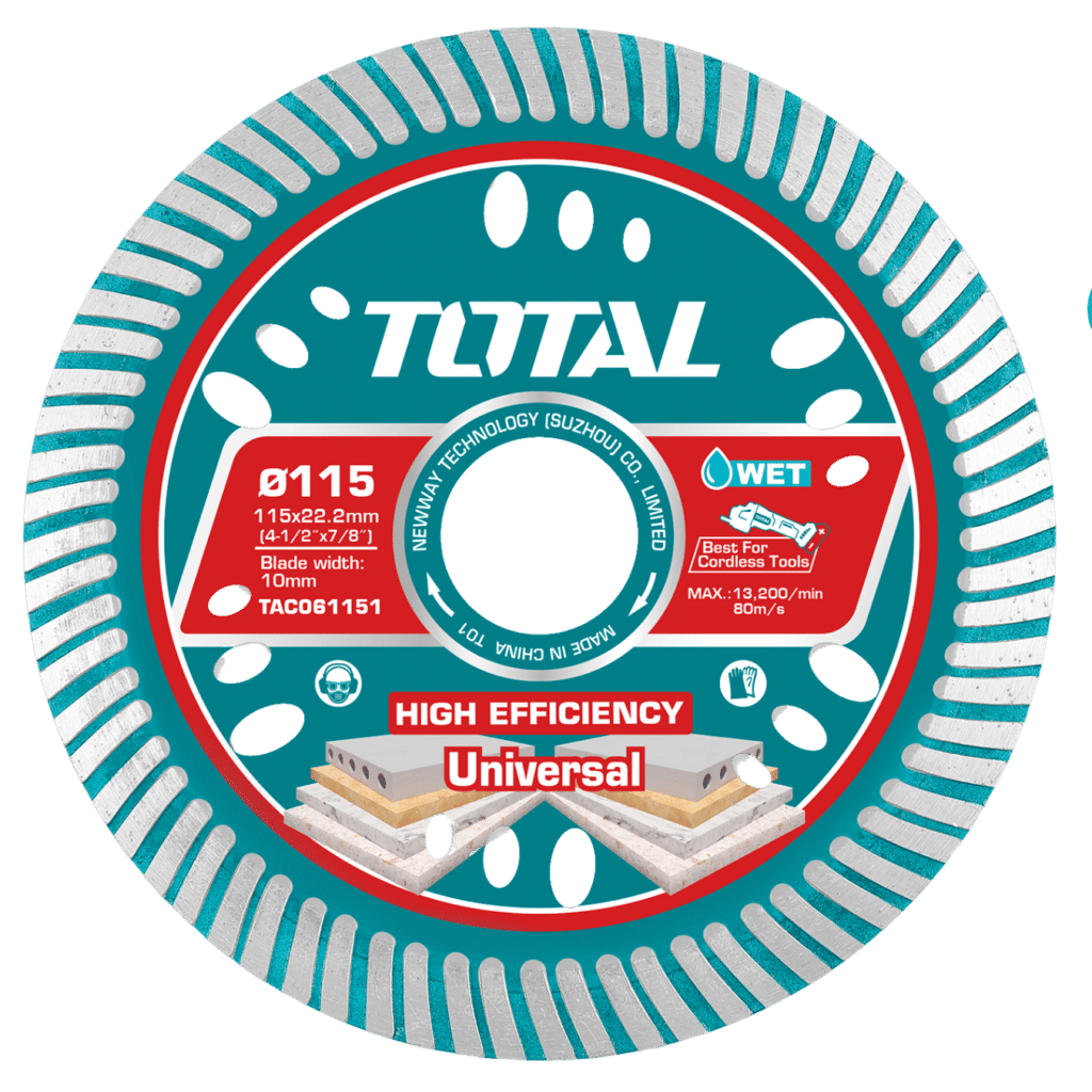 DISCO DIAMANTADO ULTRA-DELGADO 1.6MM 115MMX22.2MM 75CR1 HOJA:10MM INDU – TAC061151