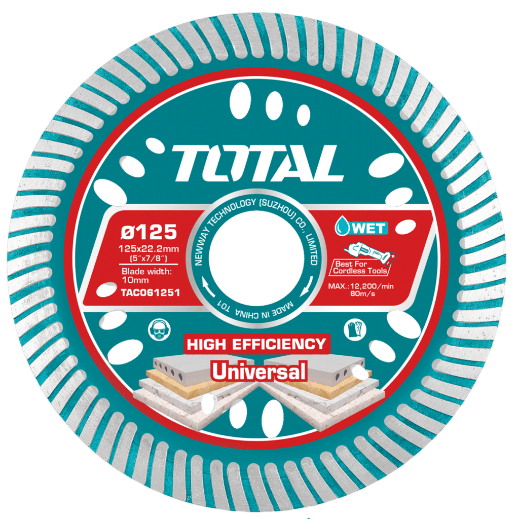 DISCO DIAMANTADO ULTRA-DELGADO 1.6MM 125MMX22.2MM 75CR1 HOJA:10MM INDU – TAC061251