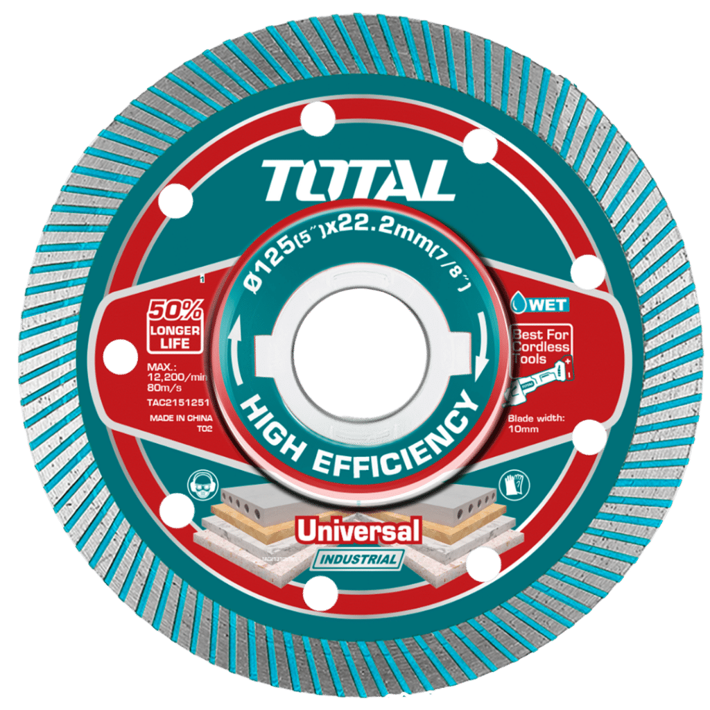 DISCO DIAMANTADO ULTRA DELGADO MF 1.5MM 125MMX22.2MM 75CR1 INDUSTRIAL – TAC2151251