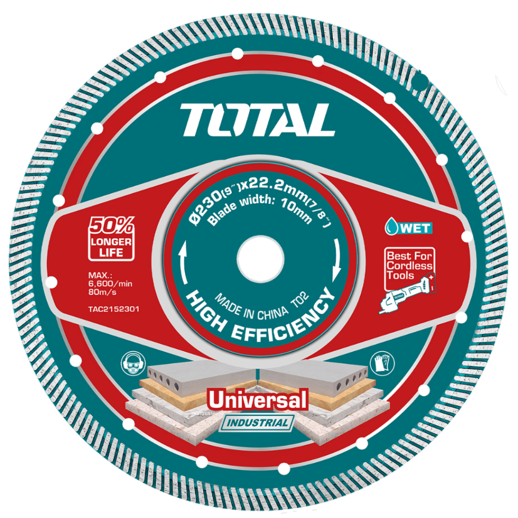 DISCO DIAMANTADO ULTRA-DELGADO MF 1.6MM 230MMX22.2MM 75CR1 INDUSTRIAL – TAC2152301