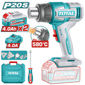 PISTOLA CALOR 20V 30-580C 100/200 L/MIN 2X4.0AH +ACC MALETIN INDUS - TBLI20085