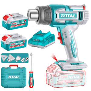 PISTOLA CALOR 20V 30-580C LCD 100/200 L/MIN 2X4.0AH +ACC MALETIN IND - TBLI20582