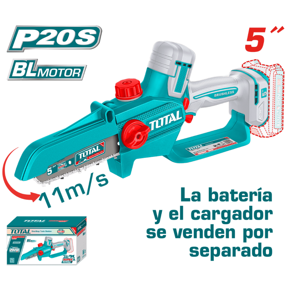 SIERRA DE CADENA PODADORA 20V BL 5» 11M/S INDUSTRIAL – TGSLI2056