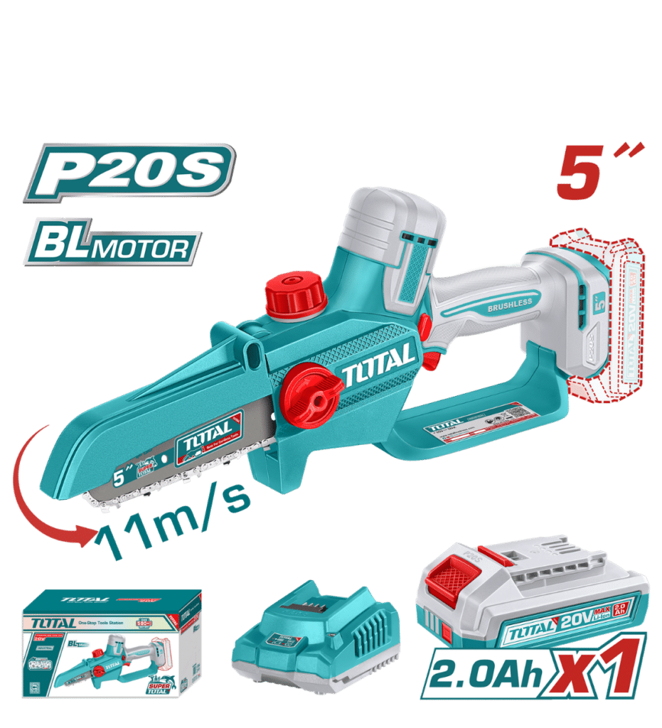 SIERRA DE CADENA PODADORA 20V BL 5» 11M/S 1X2.0AH INDUSTRIAL – TGSLI20561