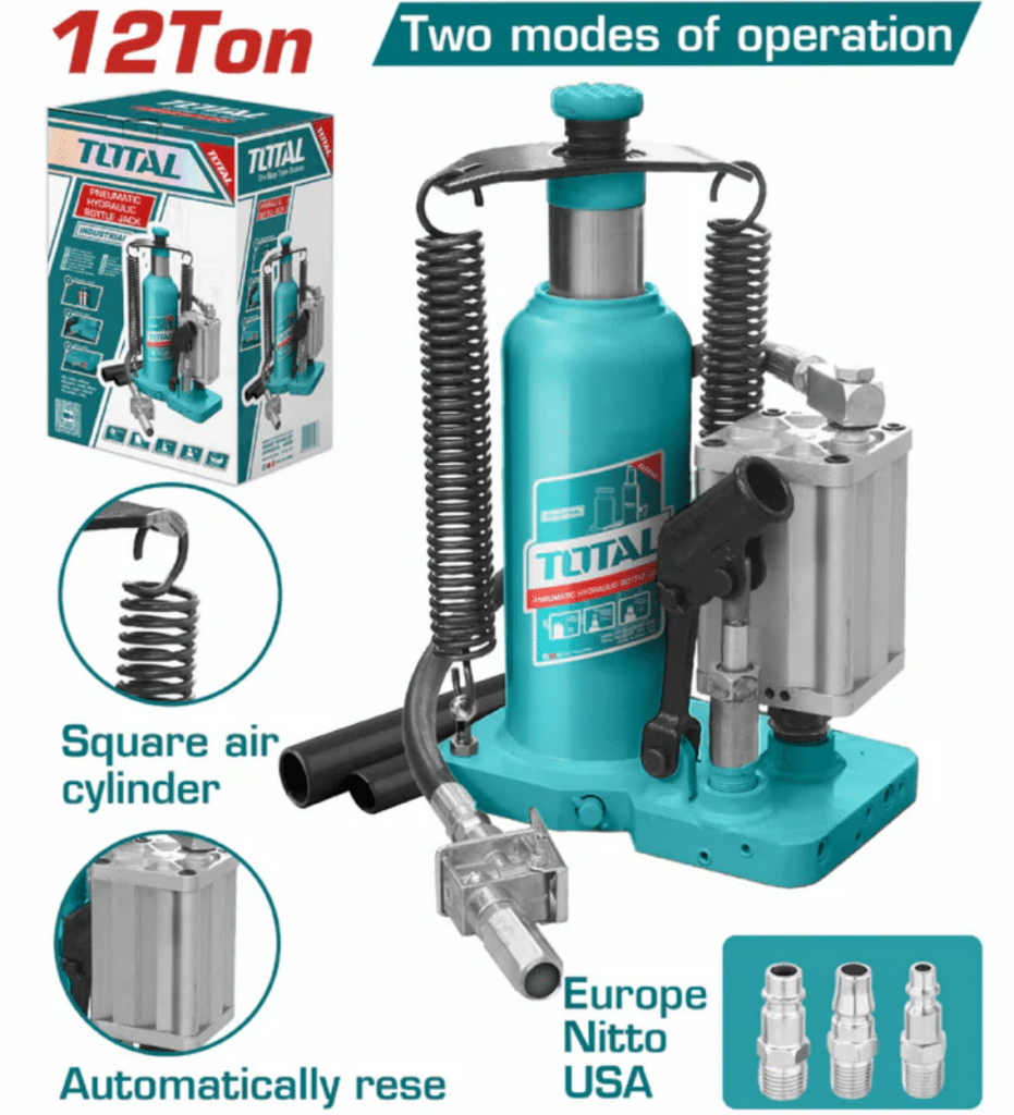 GATA BOTELLA NEUMATICA 12TON ALTURA MAX 505MM INDUSTRIAL – THT109126