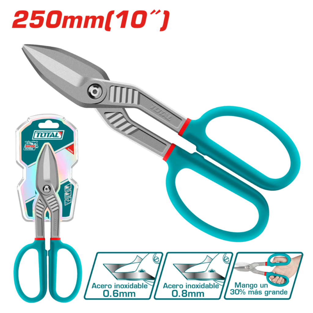 TIJERA HOJALATERA 10» (250MM) ACERO AL CARBON < 0.8MM INDUSTRIAL - THT524101