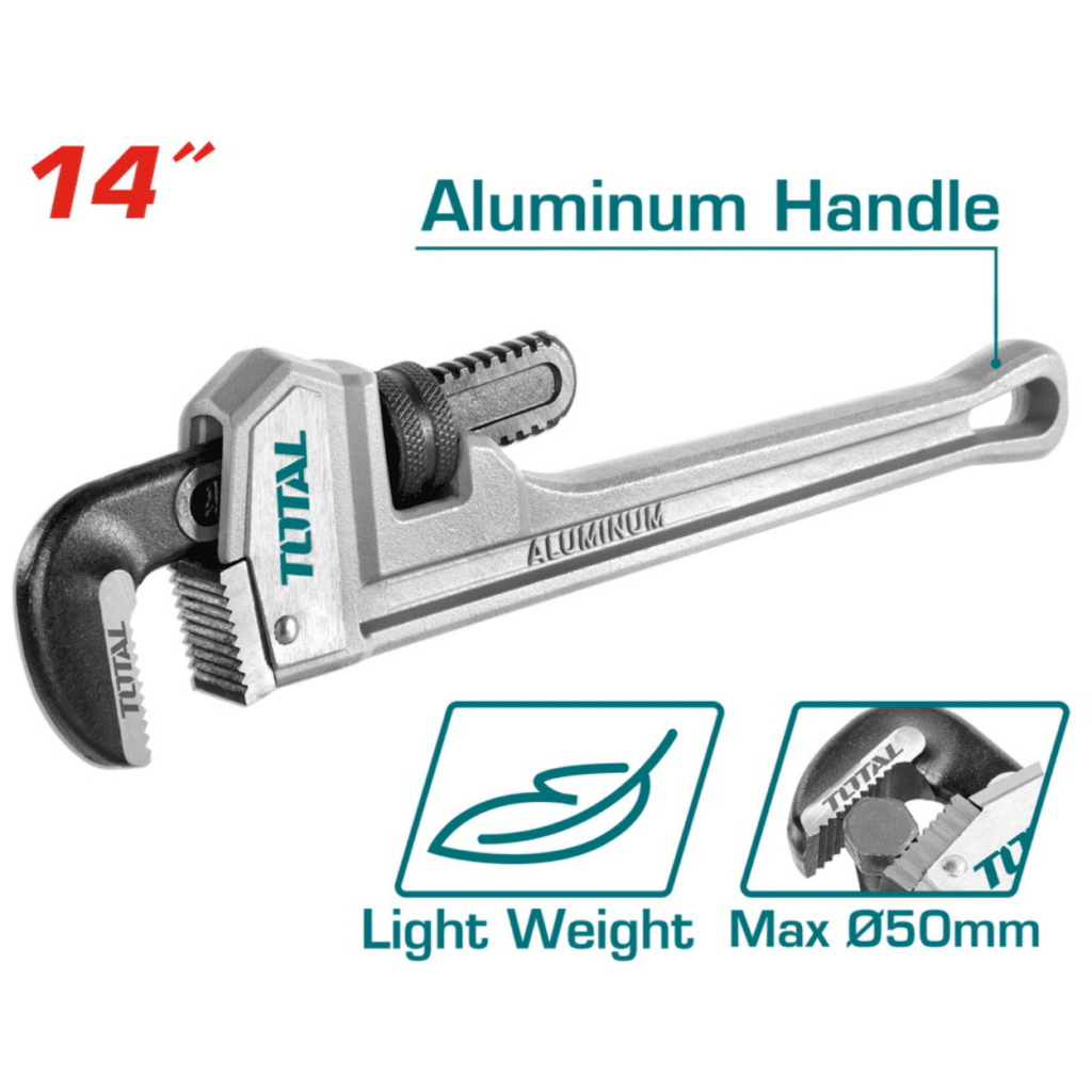 LLAVE STILLSON 14» MAX:50MM MANGO ALUMINIO INDUSTRIAL – THTAL17146