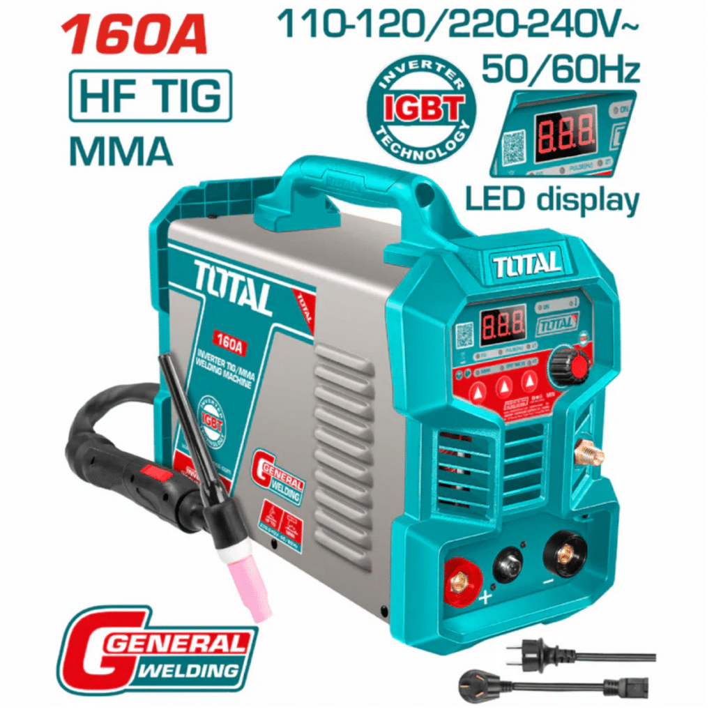 SOLDADORA INVERTER TIG/MMA 160A LED E:1.6-4.0 – TIG16058