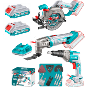 COMBO 20V 3 EN 1 SIERRA + MULTIHERRAMIENTA + TALADRO DRYWALL 2X2.0AH - TOSLI250382