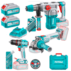 COMBO 3 EN 1  20V TALADRO P + ROTOMARTILLO 28 + AMOLADORA 2X5.0AH + A - TOSLI251195