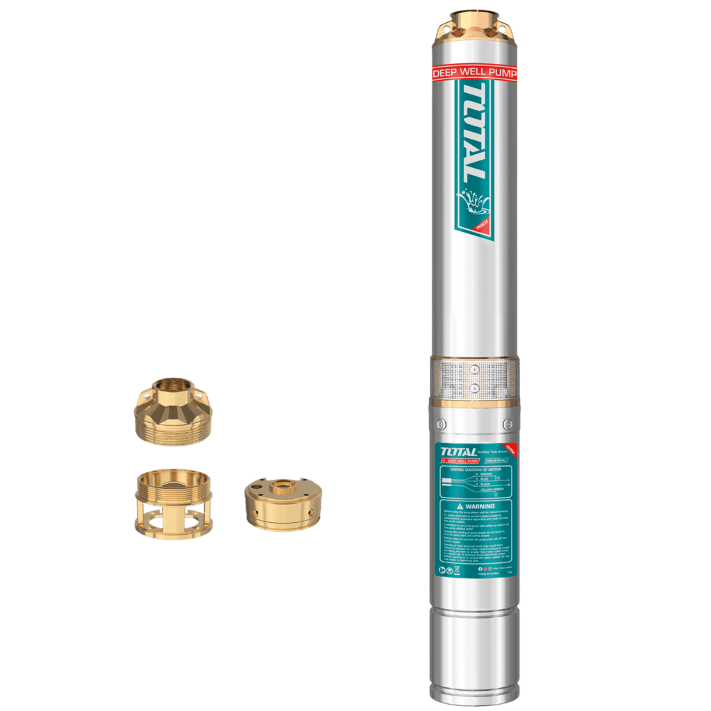 BOMBA SUMERGIBLE DE POZO 4” 0.5HP H:48M C:6.7M3/H ACERO INOX INC CONTROL – TWP53706-5