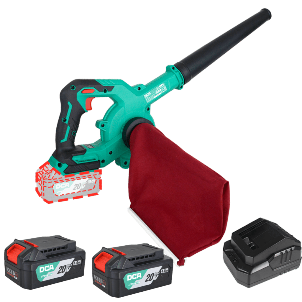 SOPLADOR 20V BRUSHLESS 18000/MIN 3.11M3/MIN 2X4.0AH BOX – ADQF32BM