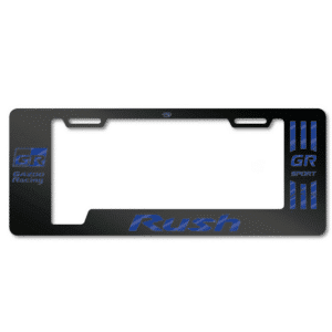 PORTA PLACA ACERO 400G 0.8MM T/EURO RUSH GR/GR SPORT AZUL - SF-EE-032-GR-BL