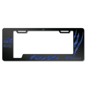PORTA PLACA ACERO 400G 0.8MM T/EURO RUSH/GR SPORT GARRAS AZUL - SF-EE-032-GG-BL