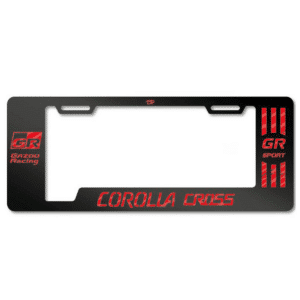 PORTA PLACA ACERO 400G 0.8MM T/EURO COROLLA CROSS GR/GR SPORT RO - SF-EE-040-GR-RD