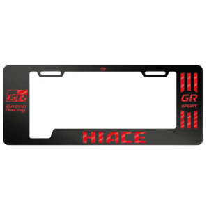 PORTA PLACA ACERO 400G 0.8MM T/EURO HIACE GR/GR SPORT ROJO - SF-P1E-009-GR-RD